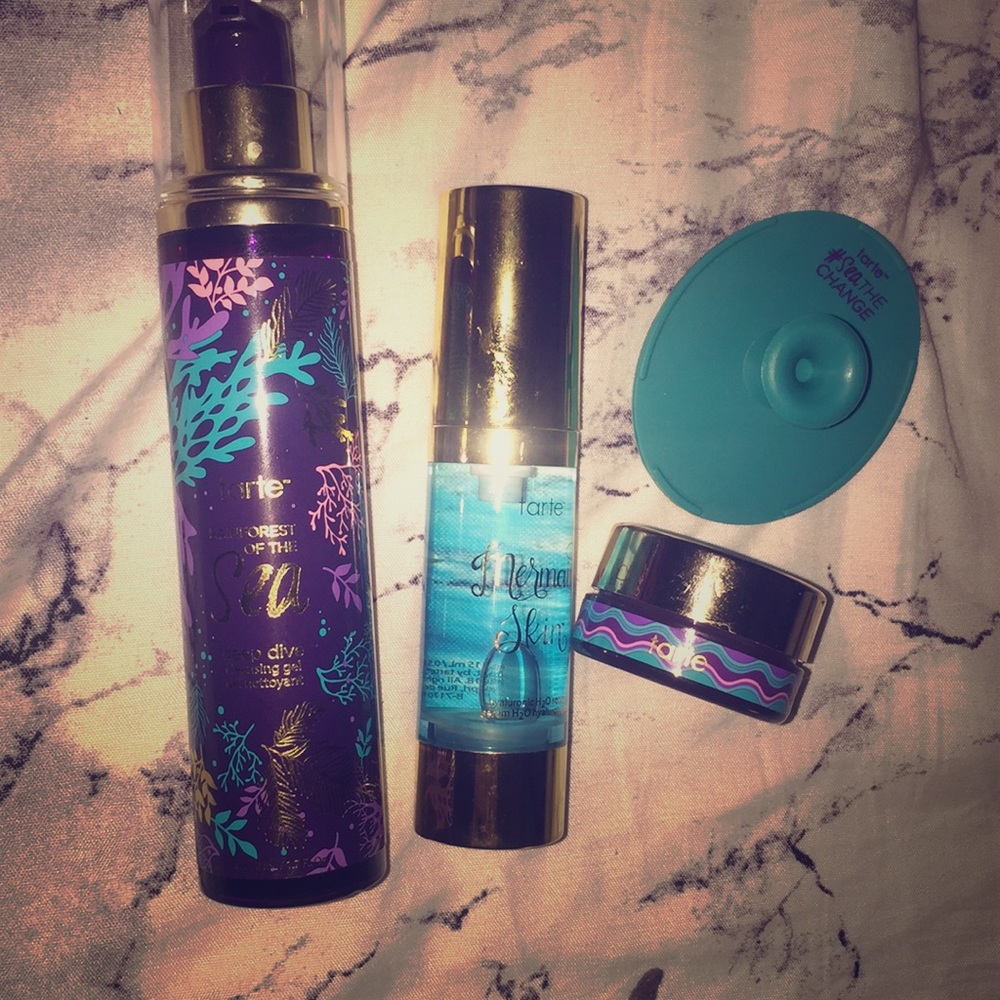 Tarte cleansing gel ; H2O serum ;& hydratingboost